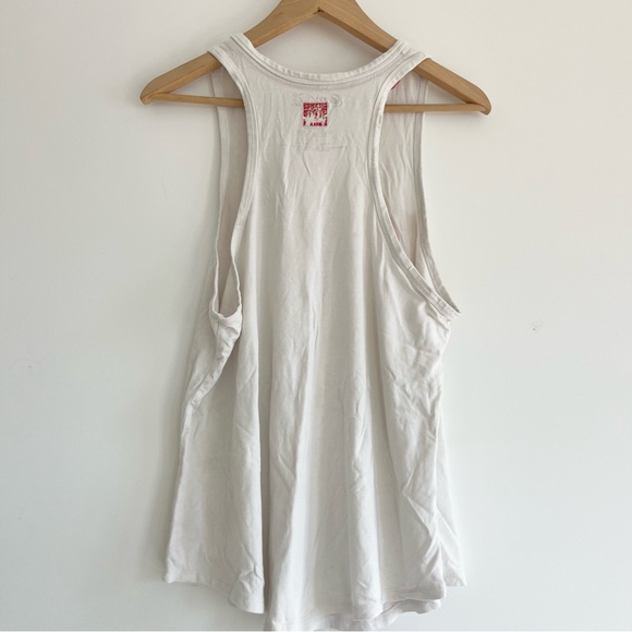 Coca Cola Mad Engine French Racerback Tank Top White Red Top Buvez Coke 2019 XL - Picture 5 of 5